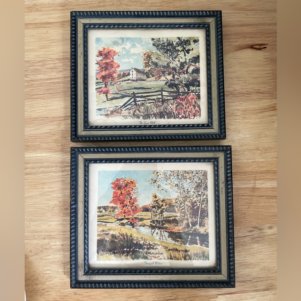 Cute vintage framed art